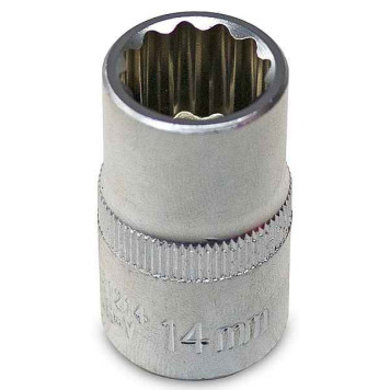 Головка 14мм 1/2" 12 гран. короткая AVS H21214 