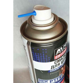 Смазка для цепей с PTFE (защита от износа) AVS AVK-726 (210мл) аэрозоль с синим индикатором-1
