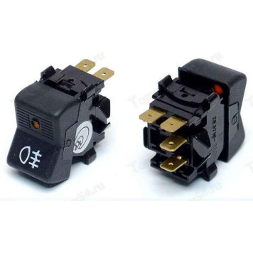 Выключатель противотуманных фонарей задних ВАЗ 2101-2103, 2106, 2121 <b>АВТОАРМАТУРА 26.3710-22.24</b>