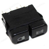 Выключатель света ВАЗ 2115, 2123 Шеви Нива, 2110 нового образца АП (2-х клавишный) <b>АВТОПАРТНЕР 883.3709</b>