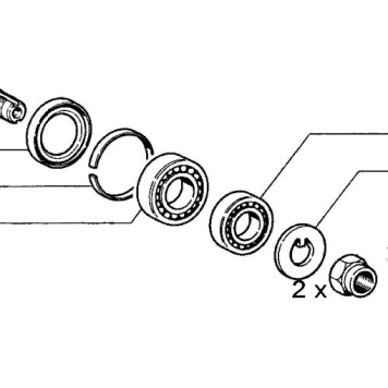 Подшипник ступицы ВАЗ 2101 (рем.к-т) <b>АВТОСТАНДАРТ 2101-3102000-99</b>-1