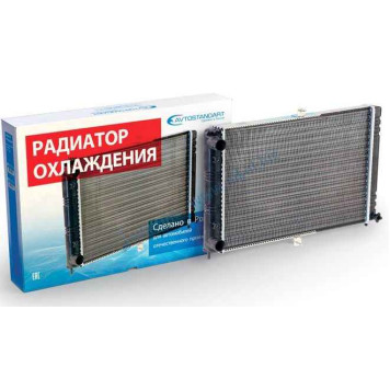 Радиатор охлаждения ВАЗ 2108 (инж) алюминиевый <b>АВТОСТАНДАРТ 21082-1301012-88</b>
