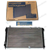 Радиатор охлаждения ВАЗ 2190-2192 Гранта без кондиционера (комплектация Норма и Стандарт) алюминиевый <b>АВТОСТАНДАРТ 2190-1301012-88</b)