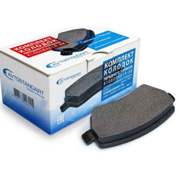 Колодки тормозные передние LADA Largus, Vesta, Renault Logan, Almera 410608481R <b>АВТОСТАНДАРТ 410608481R88</b>