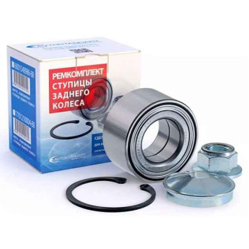 Подшипник ступицы LADA Largus, Renault Logan задний + кольцо + гайка + колпак <b>АВТОСТАНДАРТ 60015-4898688</b>