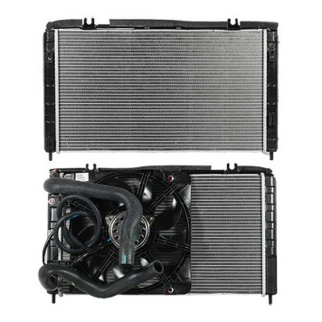 Радиатор охлаждения ВАЗ 2172 с трубопроводами и электровентилятором в сб. г. Вена <b>АВТОВАЗ 2172-1300010</b>