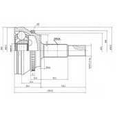 Шарнирный комплект приводного вала AYWIPARTS AW1510038A