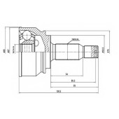 Шарнирный комплект приводного вала AYWIPARTS AW1510068