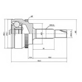 Шарнирный комплект приводного вала AYWIPARTS AW1510070A