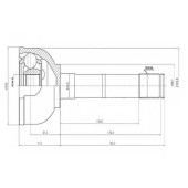 Шарнирный комплект приводного вала AYWIPARTS AW1510110
