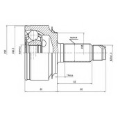 Шарнир равных угловых скоростей внешний HONDA CR-V 2.0 07> <b>AYWIPARTS AW1510656</b>
