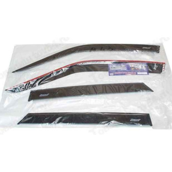 Ветровики (дефлекторы) для дверей ВАЗ 2110, 2112, 2170 Приора самоклеящиеся <b>AZARD ДЕФ00023</b>