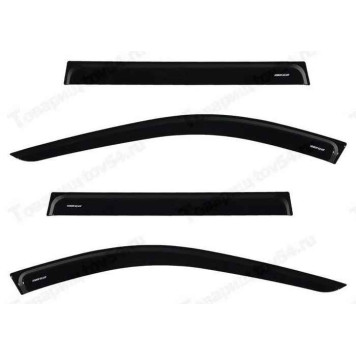 Ветровики LADA Largus 4шт VORON GLASS накладные на скотч особо прочныt <b>AZARD ДЕФ00268</b>