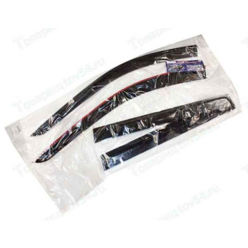 Ветровики LADA Largus 4шт накладные на скотч <b>AZARD DEF00896</b>