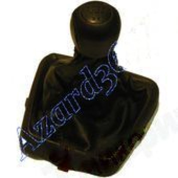 Ручка рычага КПП ВАЗ 1118 Калина с чехлом и рамкой (натуральная кожа) черный <b>AZARD КПП00174</b>