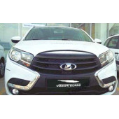 Спойлер на капот (мухобойка) ВАЗ 2180 Vesta седан (15-) АБС <b>AZARD MUKH0363</b>