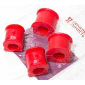 Втулки стабилизатора ВАЗ 2121 Нива (2 большие + 2 малые) красные <b>БАЛАКОВО Запчасть 07406</b>