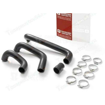 Патрубки радиатора ВАЗ 2121 Нива (4шт) усиленный с хомутами <b>БАЛАКОВО Запчасть 07666</b>