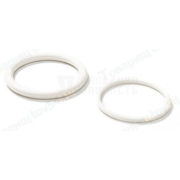 Прокладки дроссельной заслонки LADA Largus, Renault Logan 16V силикон белый (2шт) <b>БАЛАКОВО Запчасть 12043</b>