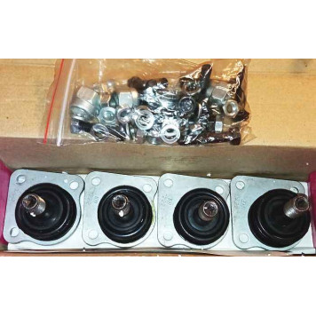 Опора шаровая ВАЗ 2123 Нива Шевроле Конвейерная компл 4 шт с крепежом БЕЛМАГ BM.0145 (2123-290419-1