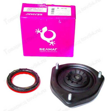 Опора передней стойки ВАЗ 2190 с ЭУР (смещ.оси 12 мм) с подшипником БЕЛМАГ BM.0161 (2190-2902821)