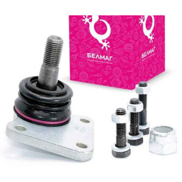 Опора шаровая ВАЗ 21214 нижняя с удлин.фланцем модерниз.подвеска ВАЗ 21217 Конвейерная с крепежом <b>БЕЛМАГ BM.0174</b> (21214-2904082)