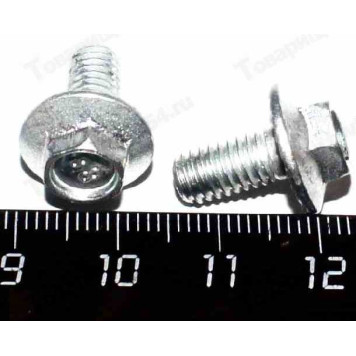 Болт М6*12 с зубчатым буртиком <b>БелЗАН 13836021</b>