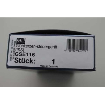 Блок управления, время накаливания BERU GSE116-1