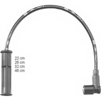 BERU ZEF1546 - провода высоковольтные, комплект