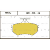 Колодки тормозные дисковые <b>BLITZ BB0104</b>