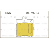 Колодки тормозные дисковые <b>BLITZ BB0202</b>