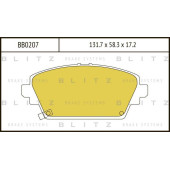 Колодки тормозные дисковые <b>BLITZ BB0207</b>