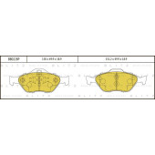 Колодки тормозные дисковые <b>BLITZ BB0228P</b>