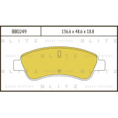 Колодки тормозные дисковые <b>BLITZ BB0249</b>