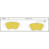 Колодки тормозные дисковые <b>BLITZ BB0262</b>