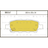 Колодки тормозные дисковые <b>BLITZ BB0267</b>
