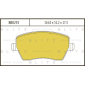 Колодки тормозные дисковые <b>BLITZ BB0292</b>
