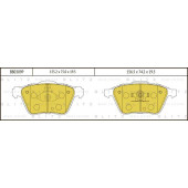 Колодки тормозные дисковые <b>BLITZ BB0309P</b>