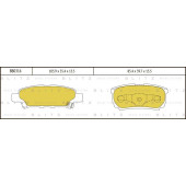 Колодки тормозные дисковые <b>BLITZ BB0316</b>