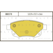 Колодки тормозные дисковые <b>BLITZ BB0378</b>
