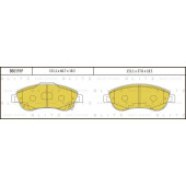 Колодки тормозные дисковые <b>BLITZ BB0395P</b>