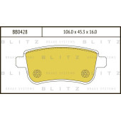 Колодки тормозные дисковые <b>BLITZ BB0428</b>