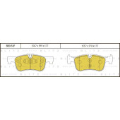 Колодки тормозные дисковые <b>BLITZ BB0454P</b>