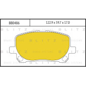 Колодки тормозные дисковые <b>BLITZ BB0486</b>