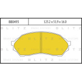 Колодки тормозные дисковые пер MAZDA 323 98-> <b>BLITZ BB0493</b>