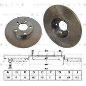 Диск тормозной <b>BLITZ BS0128</b>