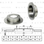 Диск тормозной <b>BLITZ BS0139</b>