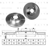 Диск тормозной <b>BLITZ BS0162</b>