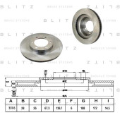 Диск тормозной <b>BLITZ BS0238</b>
