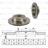 Диск тормозной <b>BLITZ BS0273</b>